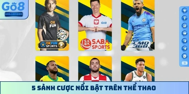 5 sảnh cược nổi bật trên thể thao