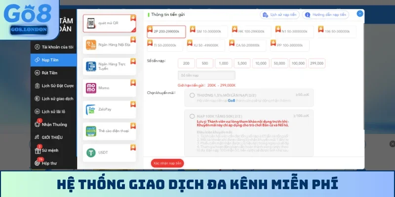Hệ thống giao dịch đa kênh miễn phí