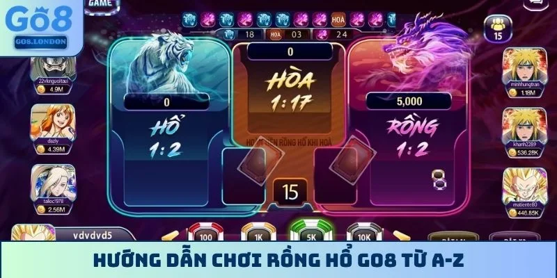 Hướng dẫn chơi Rồng Hổ GO8 từ A-Z